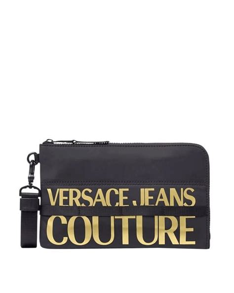 pochette nera versace jeans|versace jeans black label.